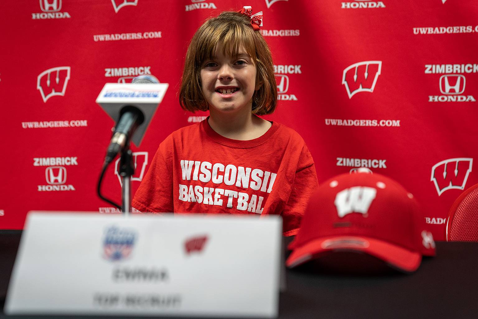Emma at her Badgers Signing Day